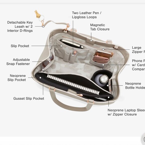 Dagne Allyn Large Leather Tote - Picture 7 of 11